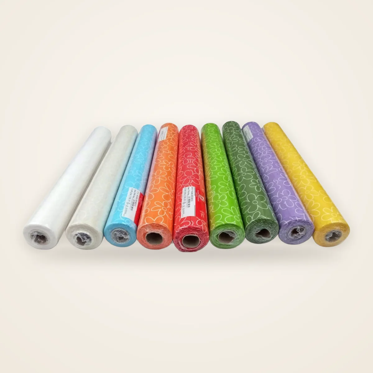 Bobine in TNT fantasia margherita in nove colori